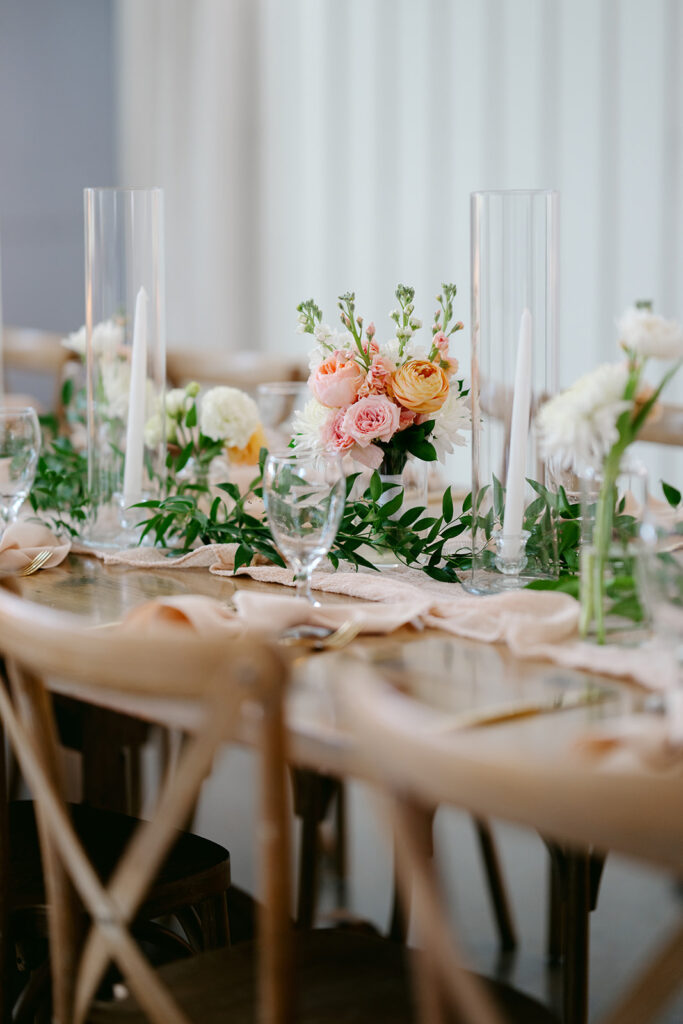 Texas farmhouse wedding reception with dancing