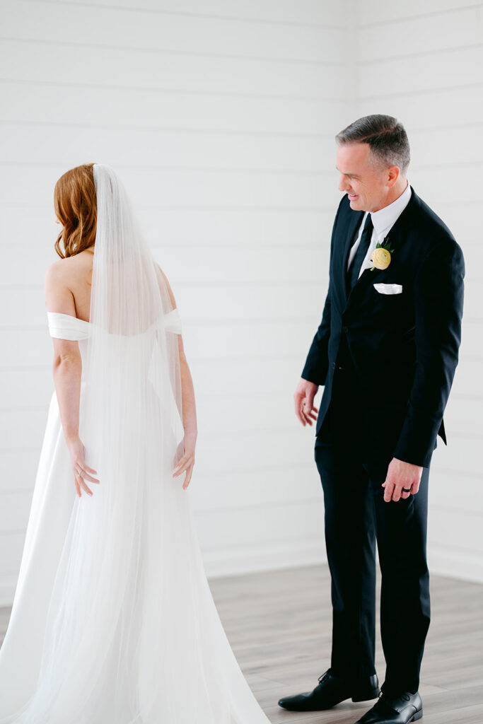 Bride getting ready at The Farmhouse Events in Texas
