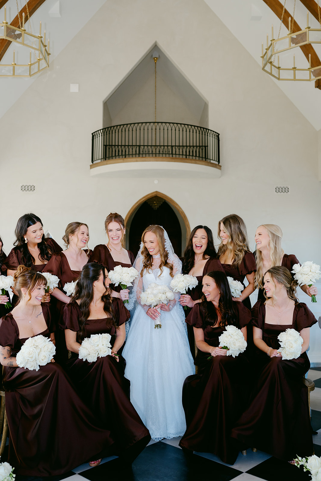 Bridesmaids with bride at The Weinberg wedding