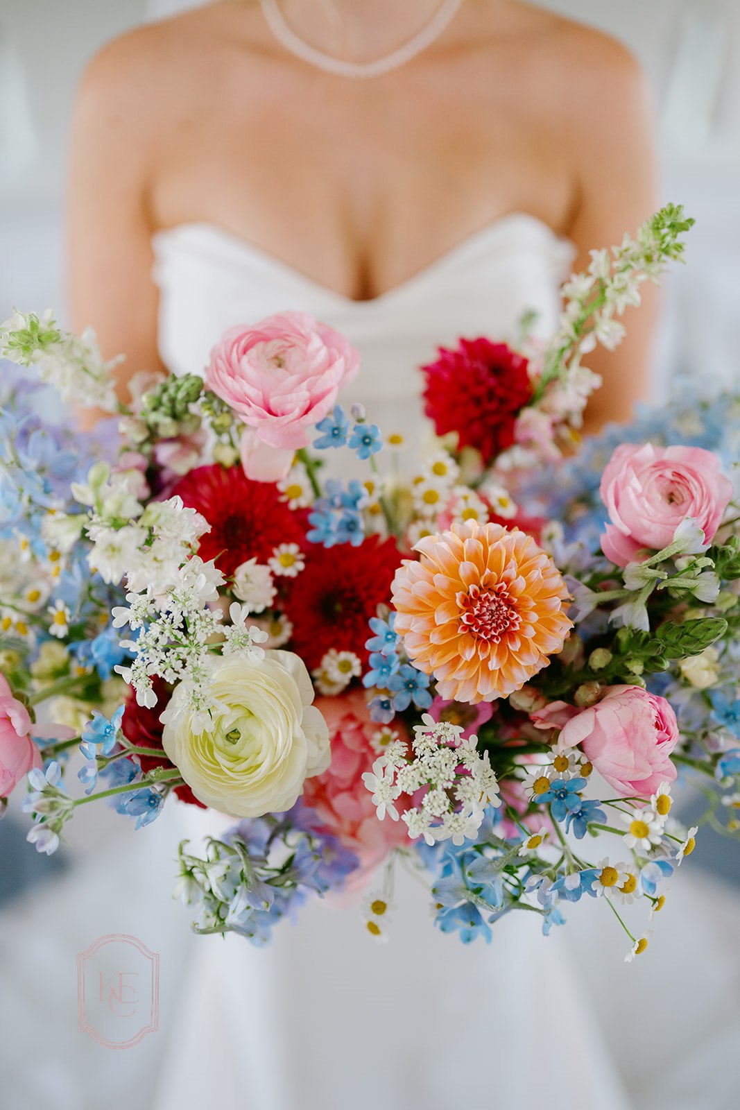 Wedding bouquet for the bridal portraits at the Weinberg at Wixon Valley